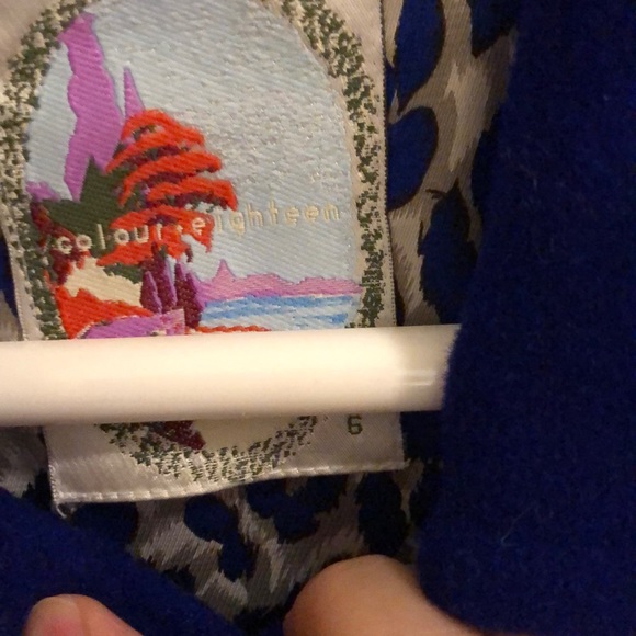 Colour Eighteen wool long coat size 6 - Picture 2 of 5